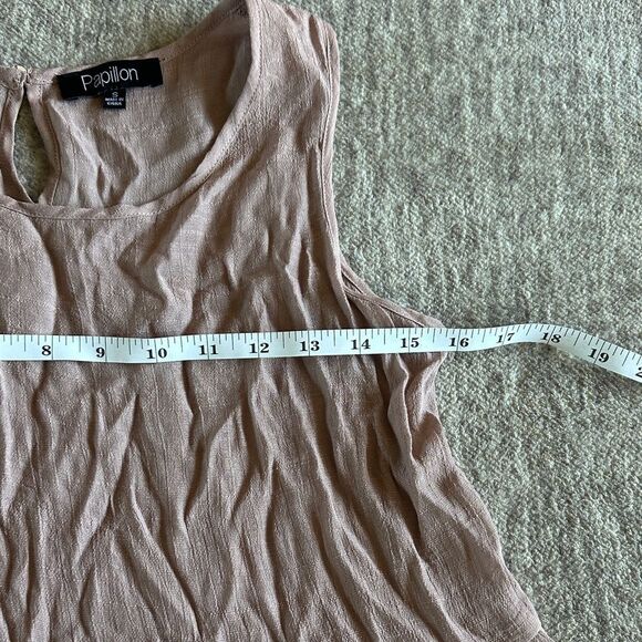 Papillon- Blush Ruffle Tank Top - Picture 4 of 5